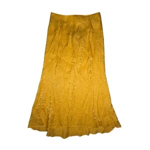 The Line by K Set Skirt Women S Yellow Gold Shimmer Midi